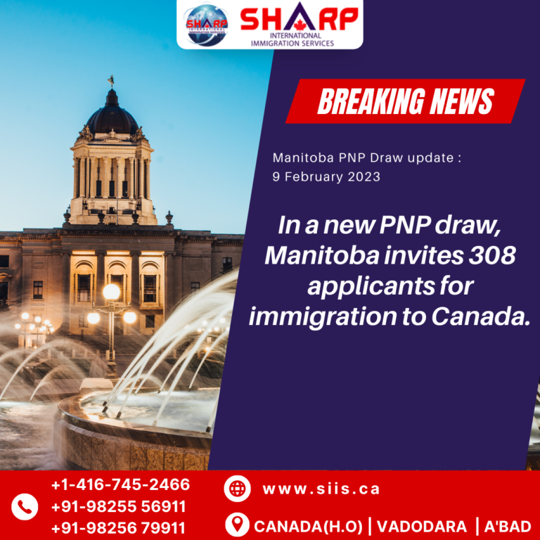 In a new PNP draw, Manitoba invites 308 applicants for immigration to