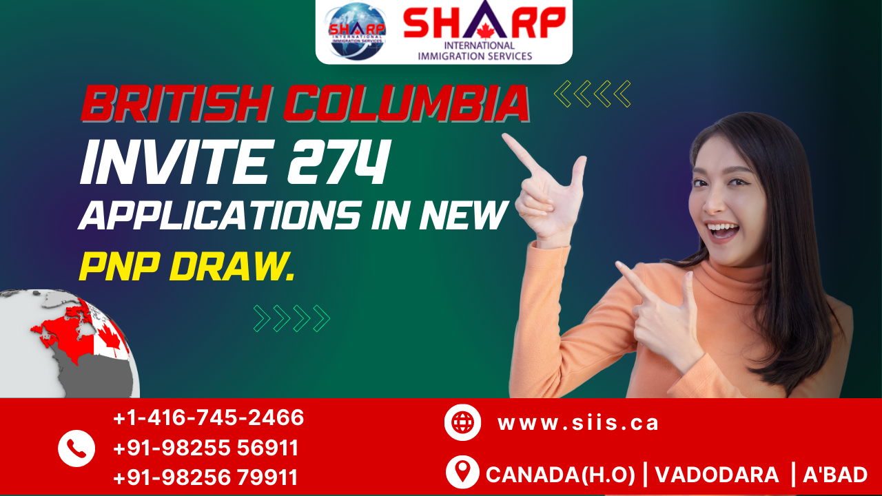 In Latest PNP Draws, British Columbia Gives At Least 274 invitations to